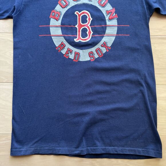Vintage Boston Red Sox Shirt Large Blue 90s Champions MLB Baseball World Series - Picture 4 of 7